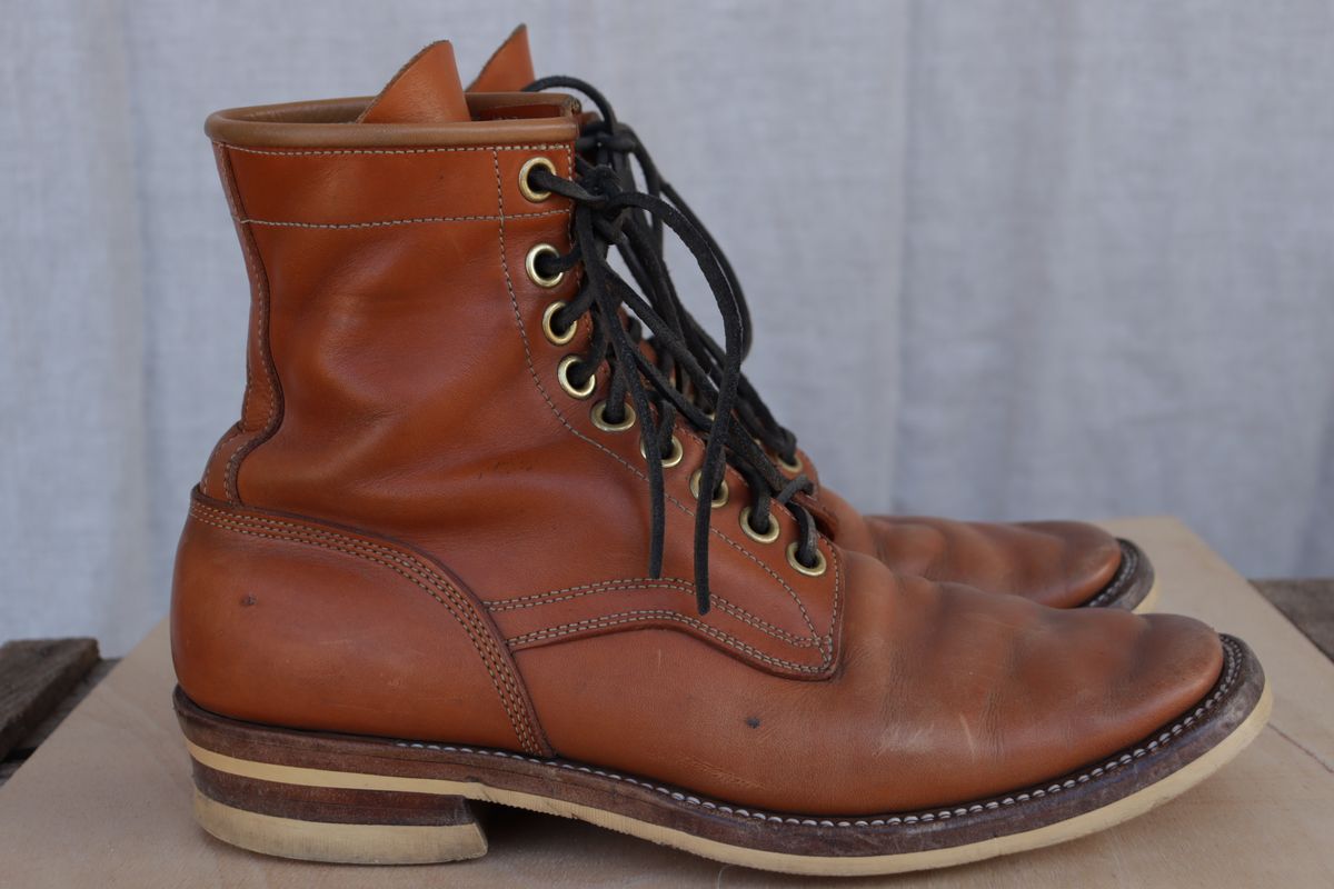 Photo by sobreiroboots on February 3, 2025 of the Sobreiro Boots Estrella Boot in Fonte Velha Cow Hide.