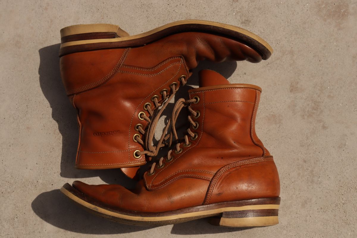 Photo by sobreiroboots on April 1, 2025 of the Sobreiro Boots Estrella Boot in Fonte Velha Cow Hide.