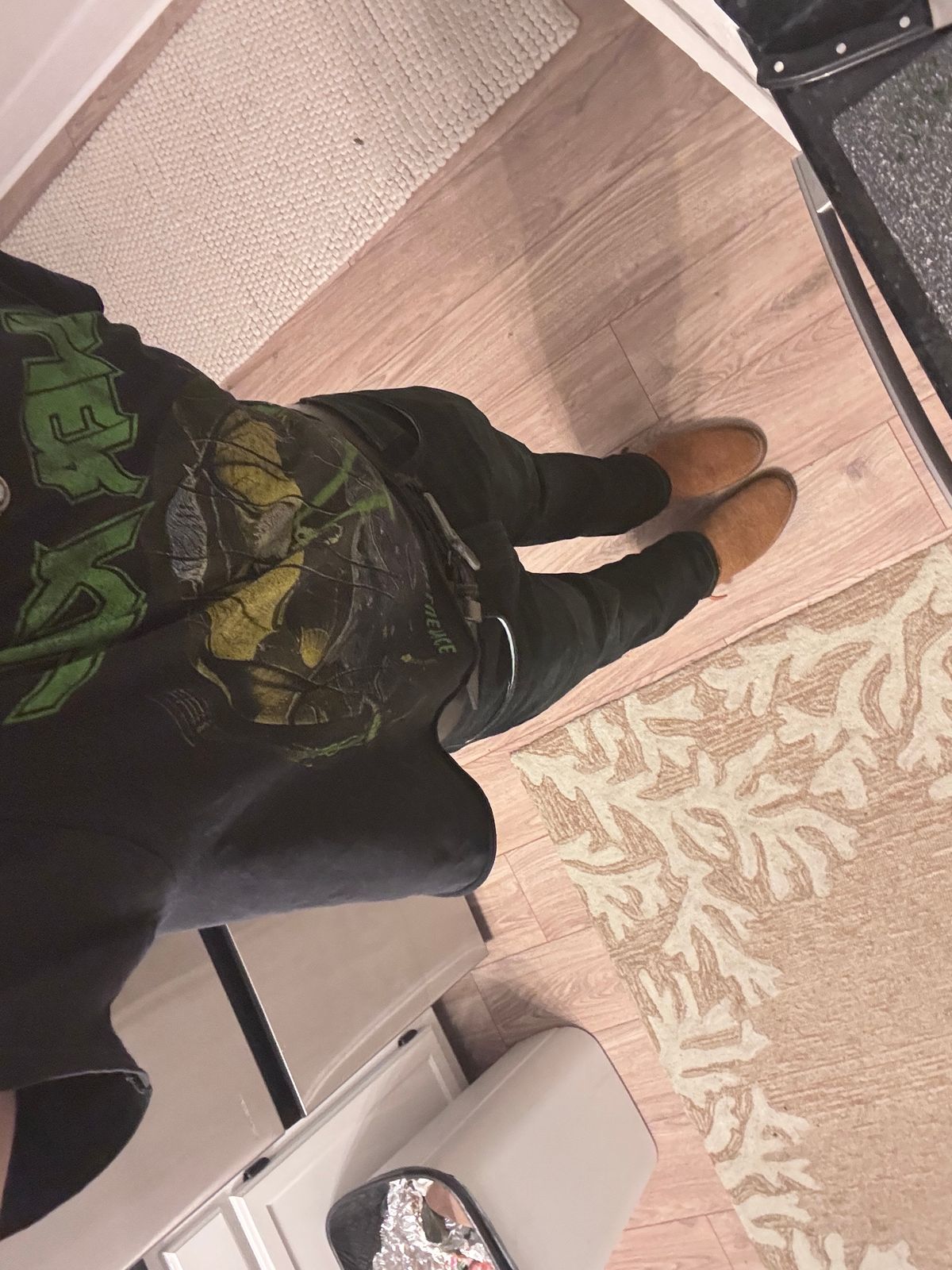 Photo by rolling_grub_trio on July 21, 2025 of the Rolling Dub Trio Griffin Engineer in Nakamura Sennosuke Shoten Dark Beige Suede.