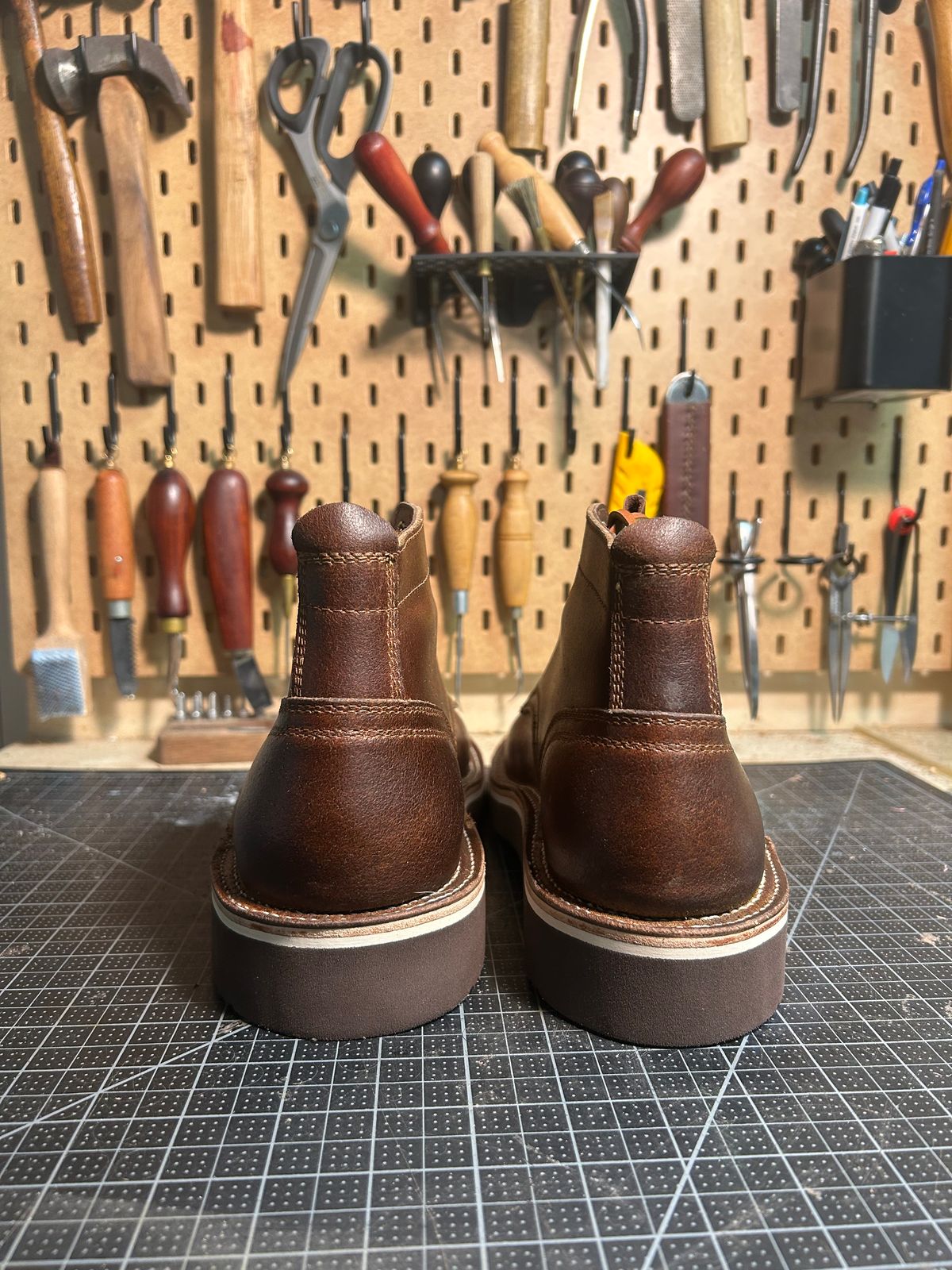 Photo by bdalponte on October 5, 2025 of the Self-Made Derby Boot in Horween Cinnamon Waxed Flesh.