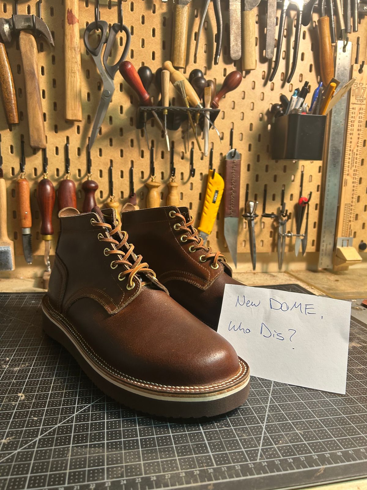 Photo by bdalponte on October 5, 2025 of the Self-Made Derby Boot in Horween Cinnamon Waxed Flesh.