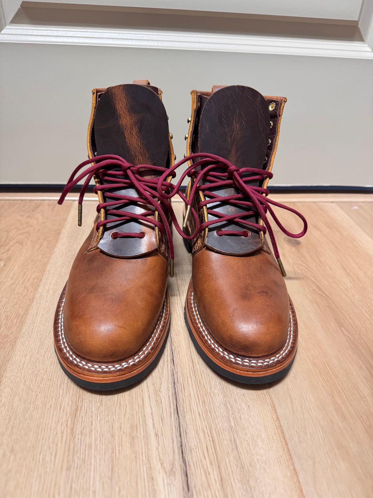 Photo by sjs426 on February 13, 2026 of the Nicks Falcon in Horween Orange Predator.