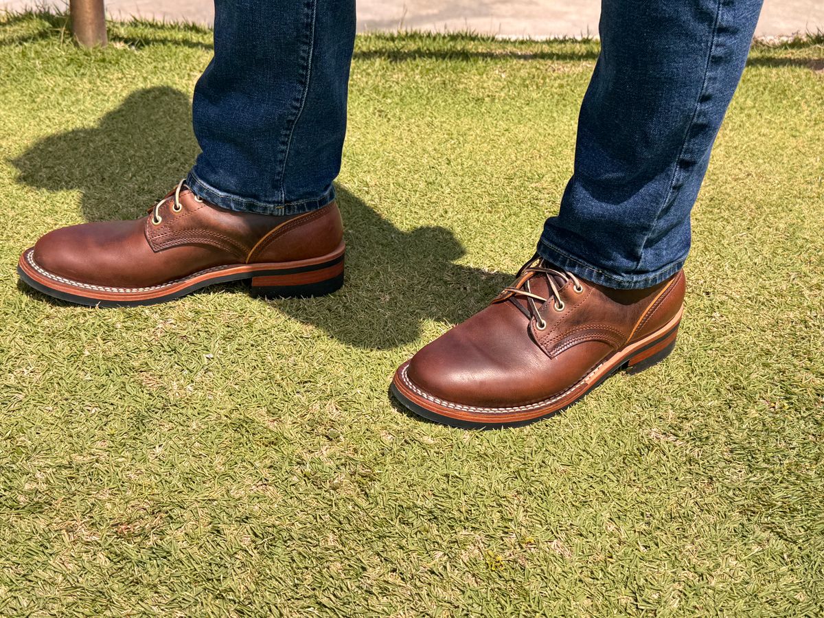 Photo by sjs426 on March 18, 2026 of the Nicks Falcon in Horween Orange Predator.