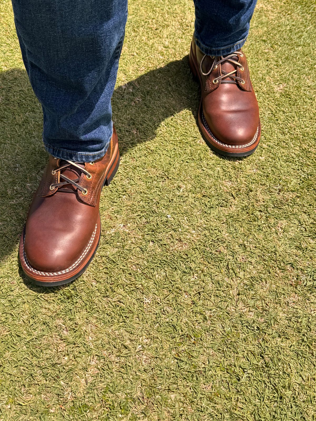 Photo by sjs426 on March 18, 2026 of the Nicks Falcon in Horween Orange Predator.