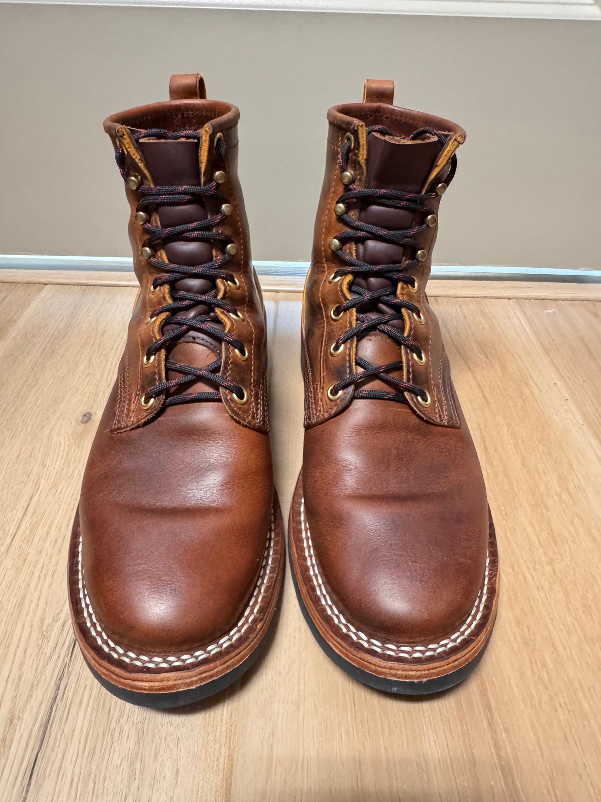 Photo by sjs426 on June 18, 2026 of the Nicks Falcon in Horween Orange Predator.