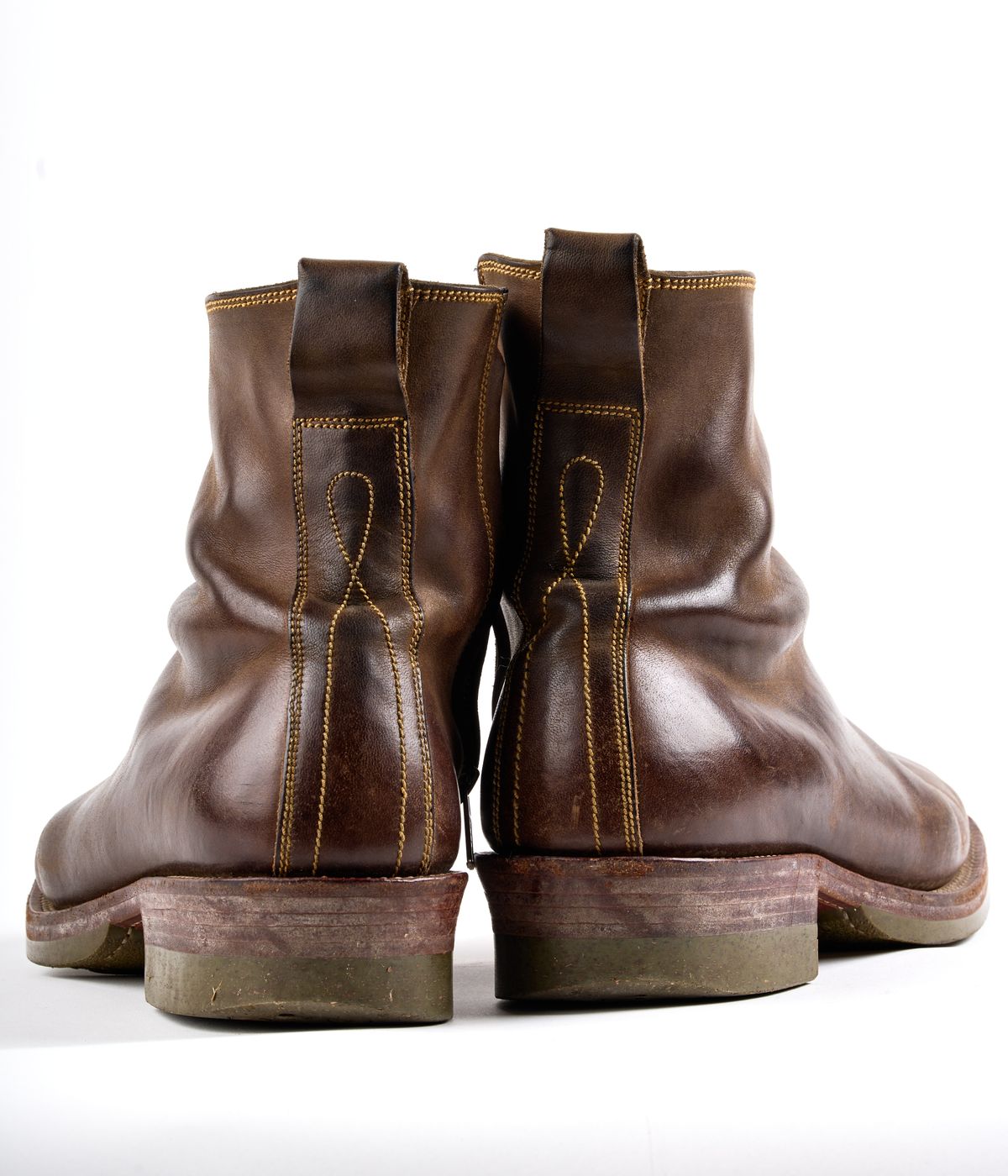 Photo by SighUnzips on September 11, 2025 of the Fortis Boots Antasena in Maryam Salvia Horsebutt.
