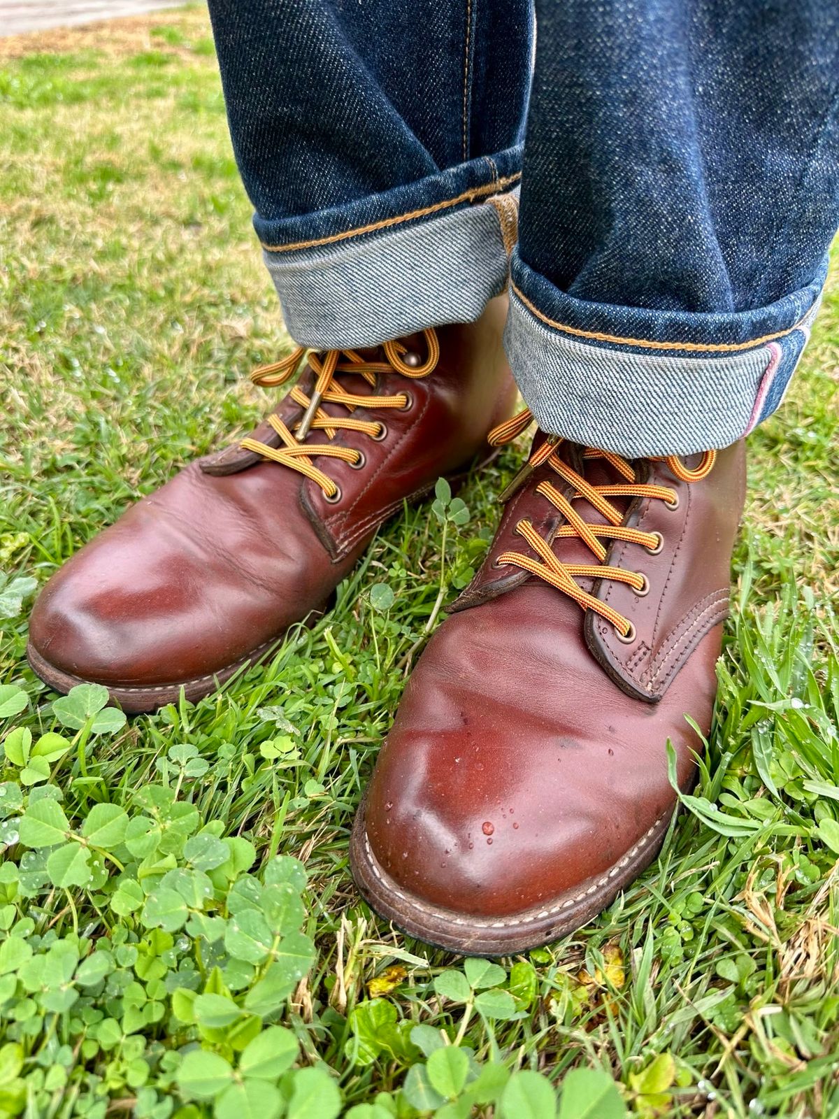 Photo by SighUnzips on February 7, 2025 of the Wolverine 1000 Mile Plain-Toe Boot in Horween Rust Chromexcel.