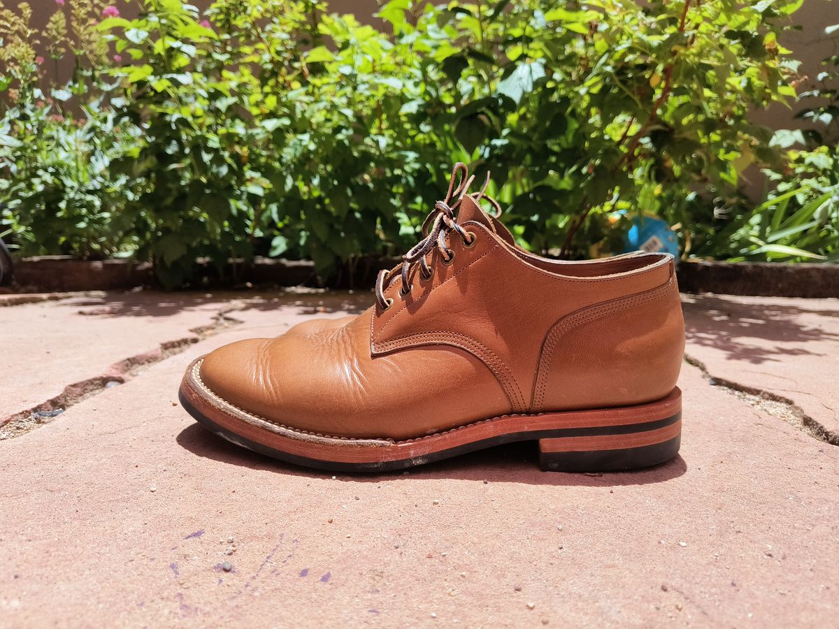 Photo by ArchieGoodyear on July 3, 2024 of the Monroe 38918 in Horween Natural Chromexcel.