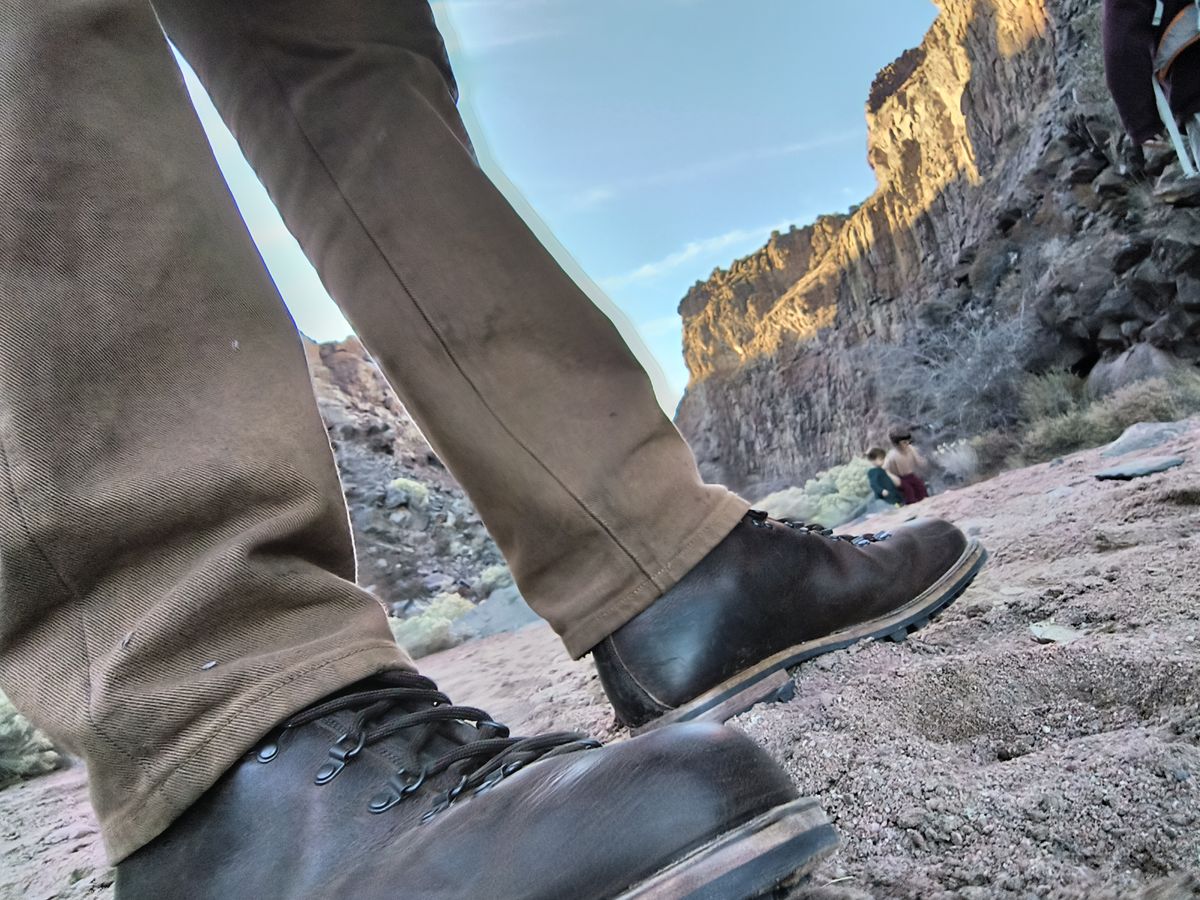 Photo by ArchieGoodyear on November 28, 2025 of the Viberg Pachena Bay in Horween Rowdy Dachshund.