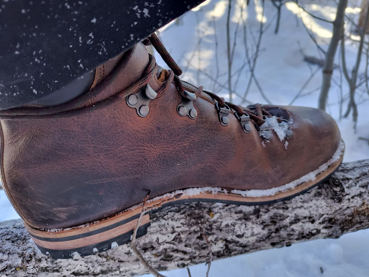 Photo by ArchieGoodyear on December 5, 2025 of the Viberg Pachena Bay in Horween Rowdy Dachshund.