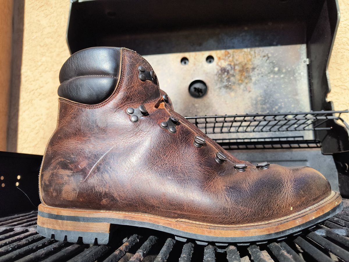 Photo by ArchieGoodyear on April 5, 2026 of the Viberg Pachena Bay in Horween Rowdy Dachshund.