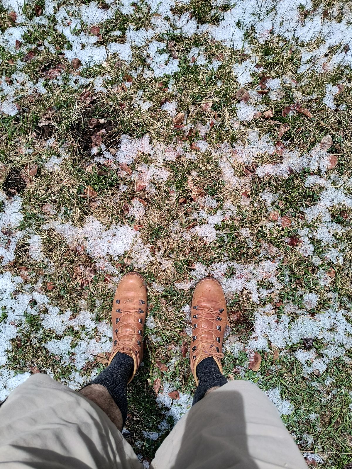Photo by ArchieGoodyear on May 4, 2025 of the Viberg Hiker in Horween Natural Dublin.
