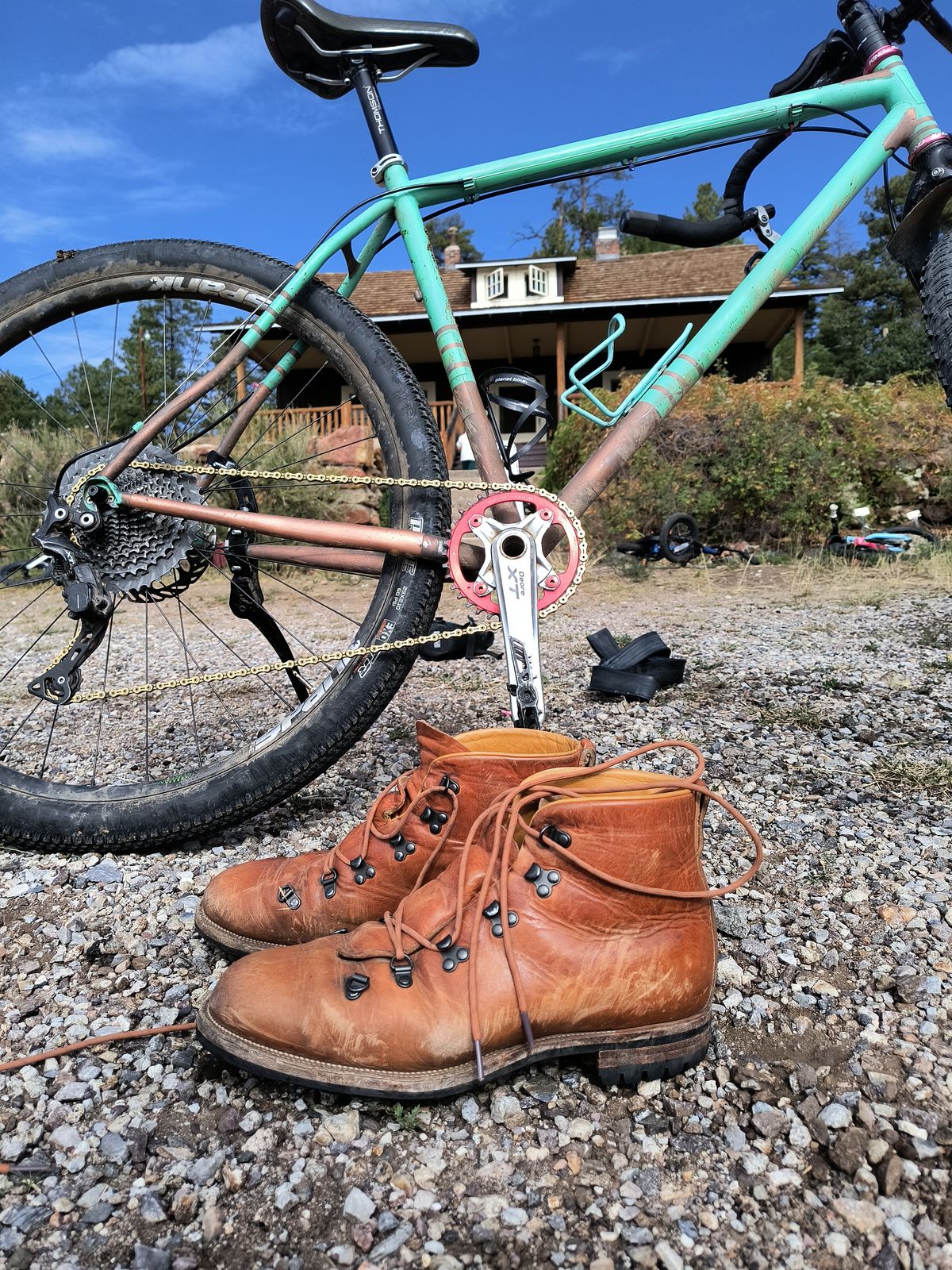 Photo by ArchieGoodyear on September 1, 2025 of the Viberg Hiker in Horween Natural Dublin.