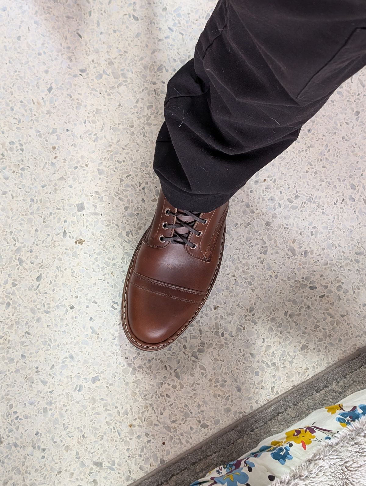 Photo by HudsonOilCompany on February 13, 2025 of the White's MP-Sherman Toe Cap in Horween British Tan Chromexcel.