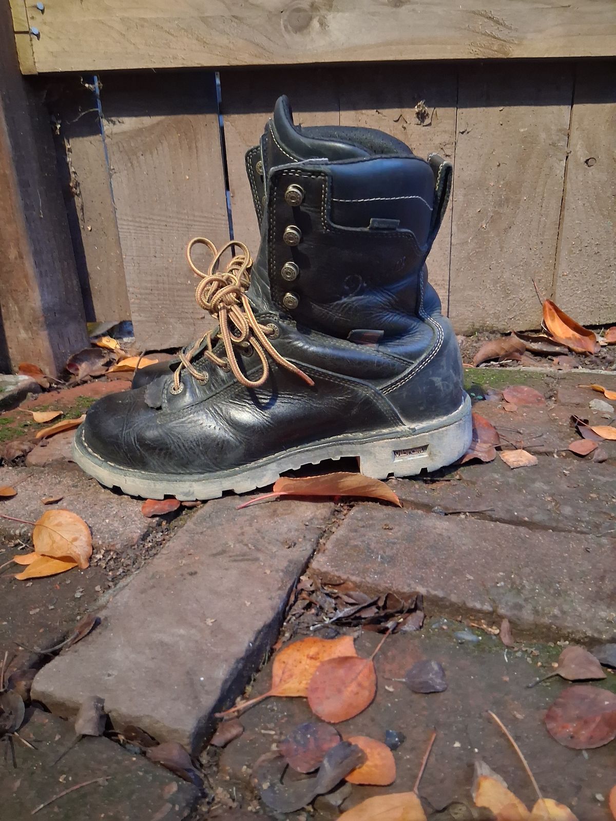 Photo by erikesterikoferiks on December 6, 2025 of the Danner Quarry in Black Full Grain.