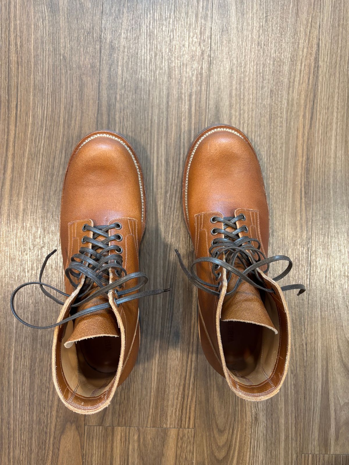 Photo by ratseller on June 30, 2026 of the Viberg Service Boot in Moc Latigo Waxed Flesh.