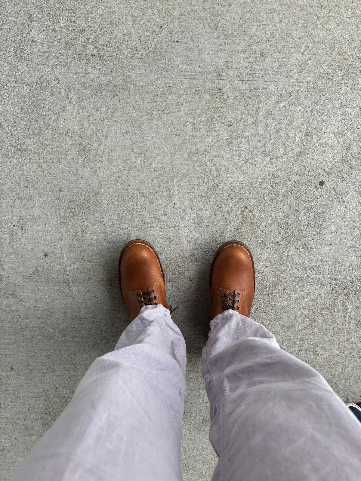 Photo by ratseller on July 1, 2026 of the Viberg Service Boot in Moc Latigo Waxed Flesh.