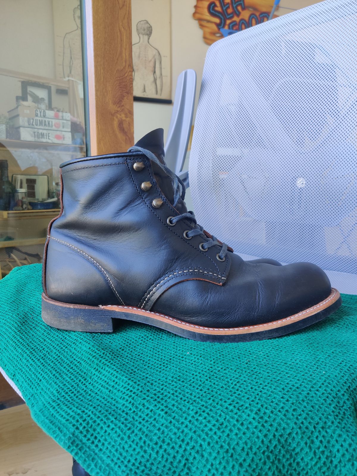 Photo by BootStrapBill on February 27, 2025 of the Red Wing Blacksmith in S.B. Foot Black Prairie.