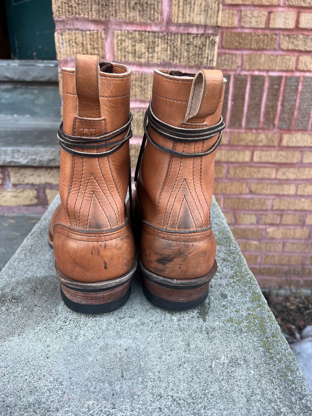 Photo by mrpizzaface on January 1, 2026 of the Nicks Ranger in Horween Light Natural Dublin.