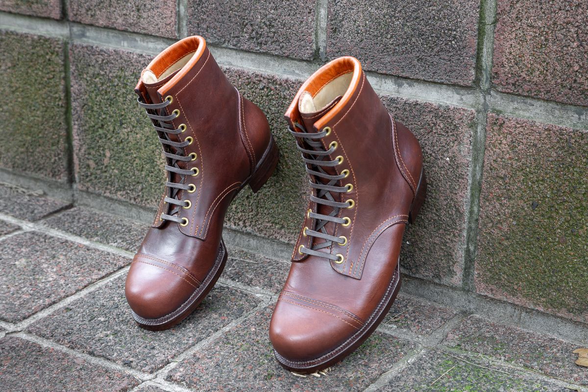Photo by JorgeGuadarrama on October 7, 2025 of the Jorge Guadarrama Heritage Mx in Horween Timber Chromexcel.