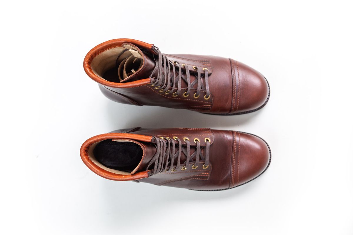 Photo by JorgeGuadarrama on October 7, 2025 of the Jorge Guadarrama Heritage Mx in Horween Timber Chromexcel.