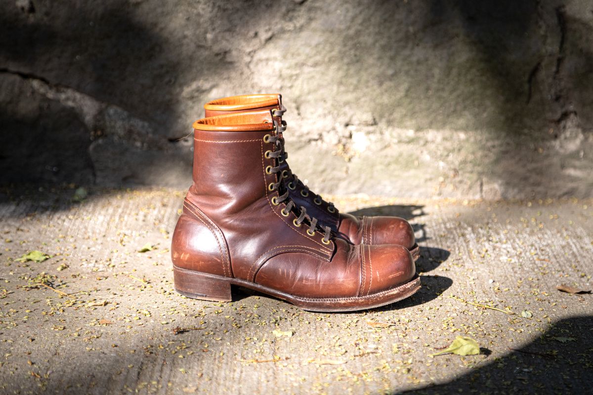 Photo by JorgeGuadarrama on December 6, 2025 of the Jorge Guadarrama Heritage Mx in Horween Timber Chromexcel.