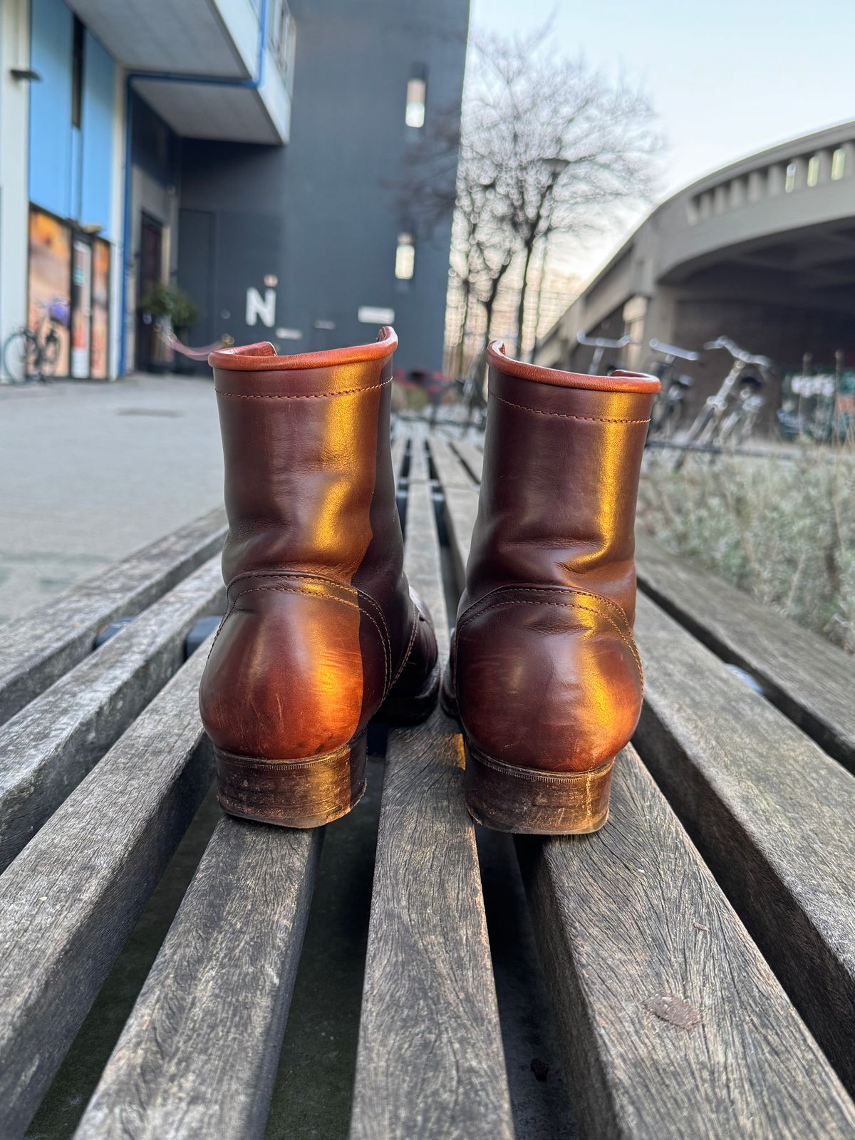 Photo by JorgeGuadarrama on March 5, 2026 of the Jorge Guadarrama Heritage Mx in Horween Timber Chromexcel.