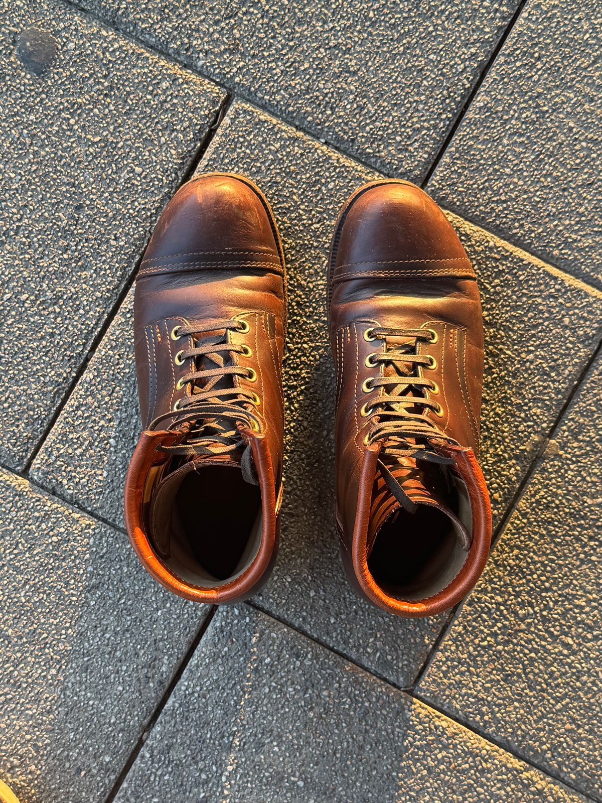Photo by JorgeGuadarrama on March 5, 2026 of the Jorge Guadarrama Heritage Mx in Horween Timber Chromexcel.
