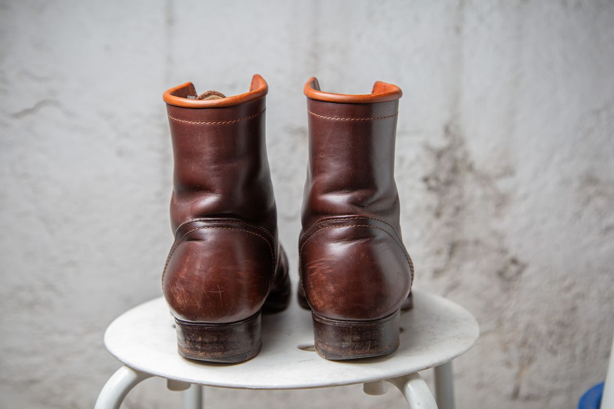 Photo by JorgeGuadarrama on April 6, 2026 of the Jorge Guadarrama Heritage Mx in Horween Timber Chromexcel.