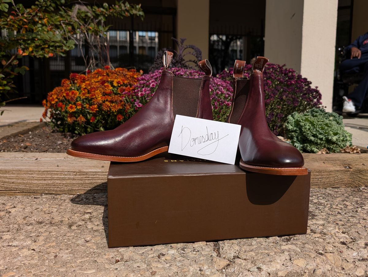 Photo by Octopodia on October 12, 2024 of the R.M. Williams Chinchilla in Burnished Crust Leather.
