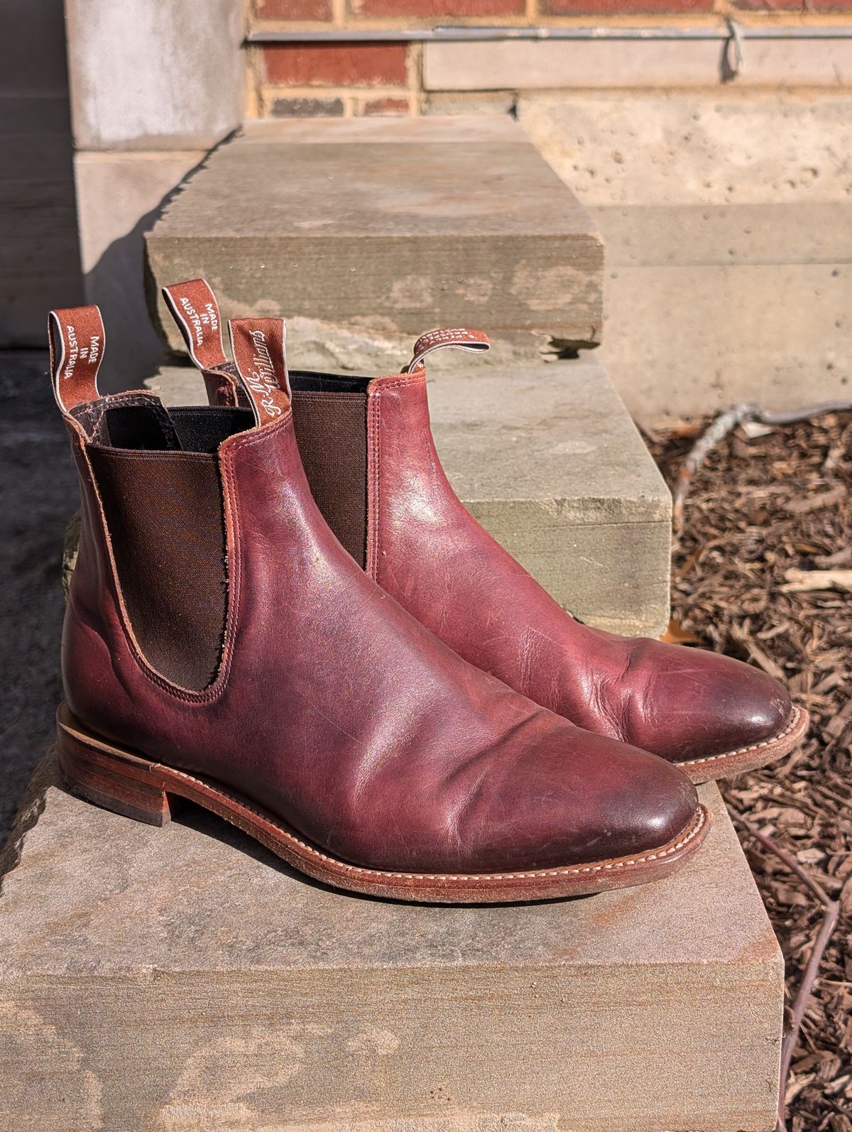 Photo by Octopodia on March 3, 2025 of the R.M. Williams Chinchilla in Burnished Crust Leather.