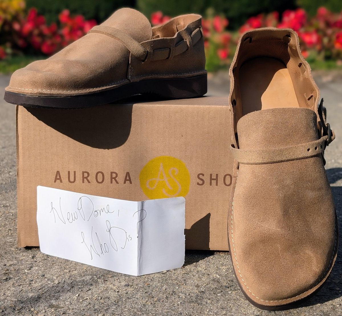 Photo by Octopodia on October 2, 2025 of the Aurora Shoe Co. Middle English in Horween Natural Chromexcel Roughout.