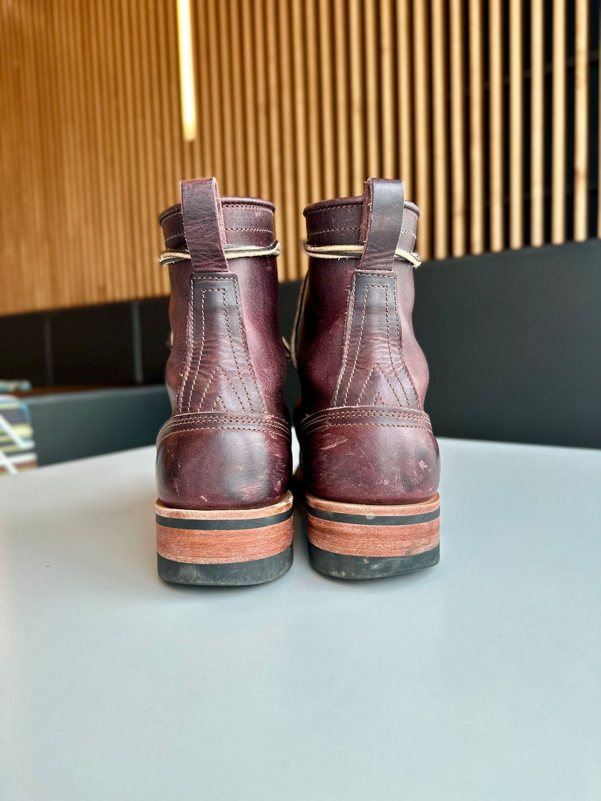 Photo by RUNNOFT on November 2, 2025 of the Nicks Nicks X Parkhurst V3 in Horween Cypress 8.