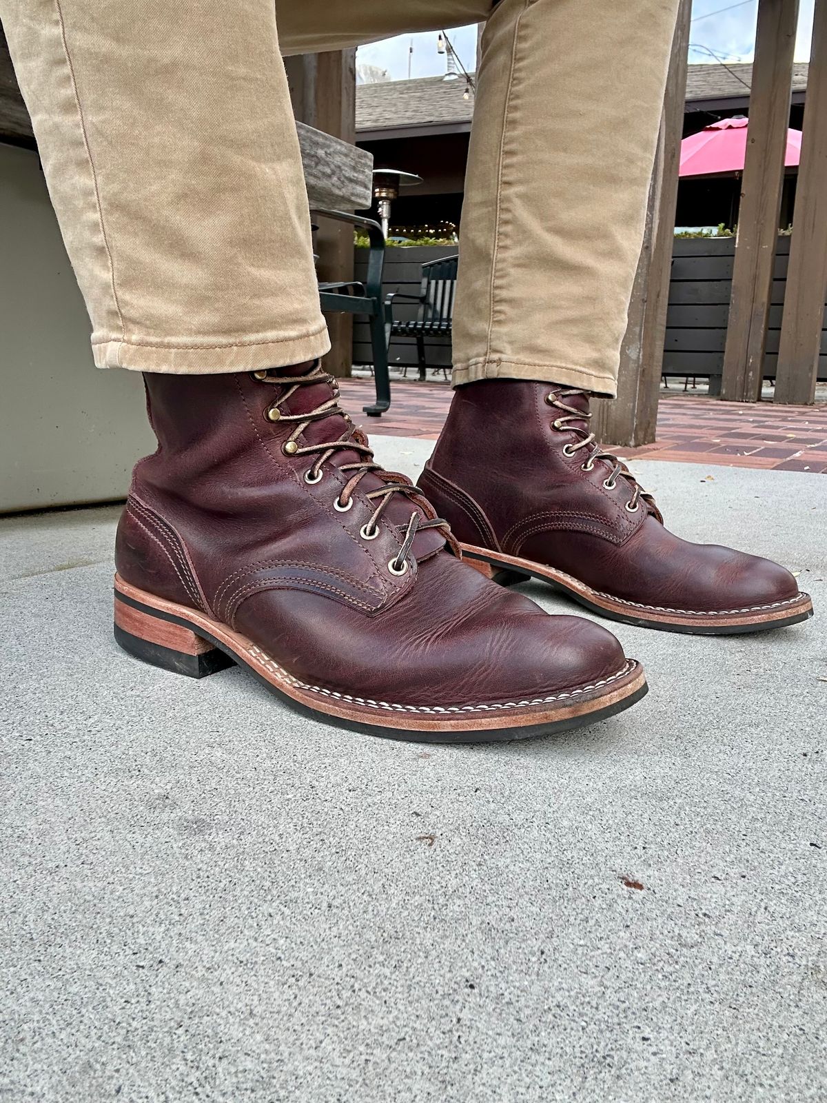 Photo by RUNNOFT on November 8, 2025 of the Nicks Nicks X Parkhurst V3 in Horween Cypress 8.