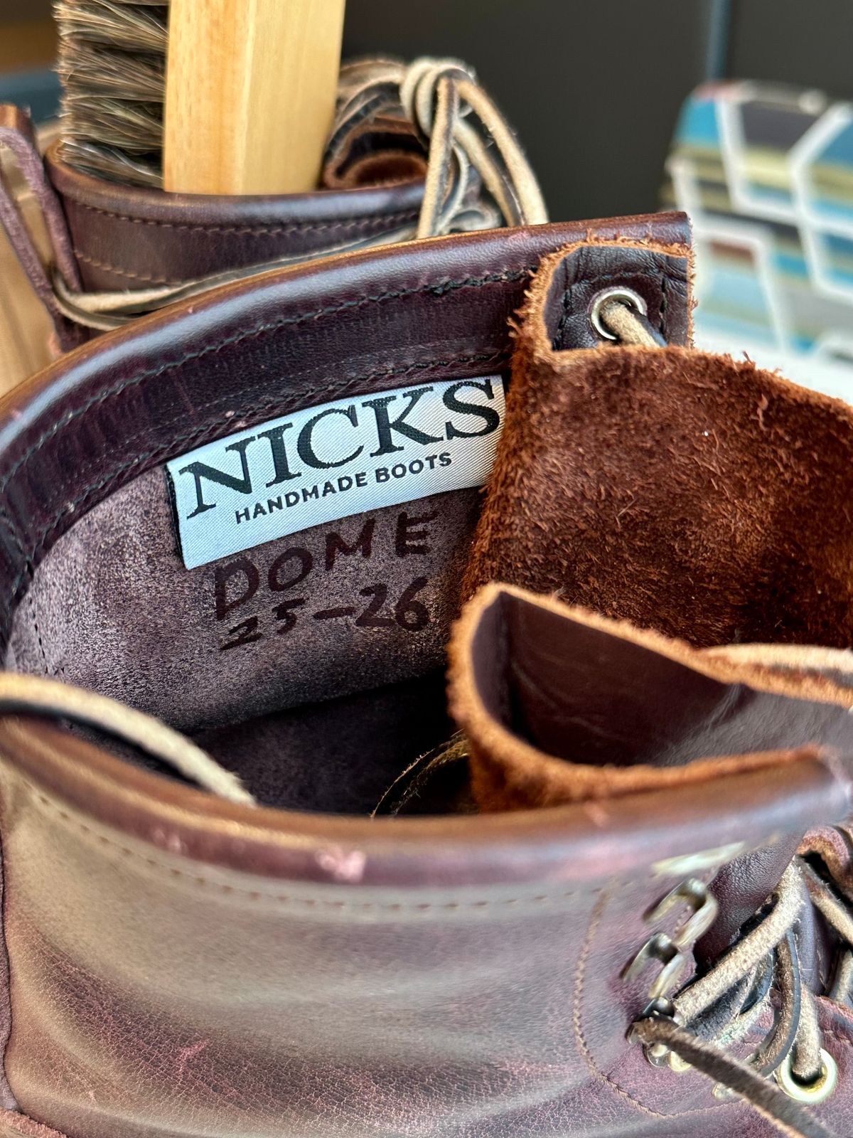 Photo by RUNNOFT on December 1, 2025 of the Nicks Nicks X Parkhurst V3 in Horween Cypress 8.