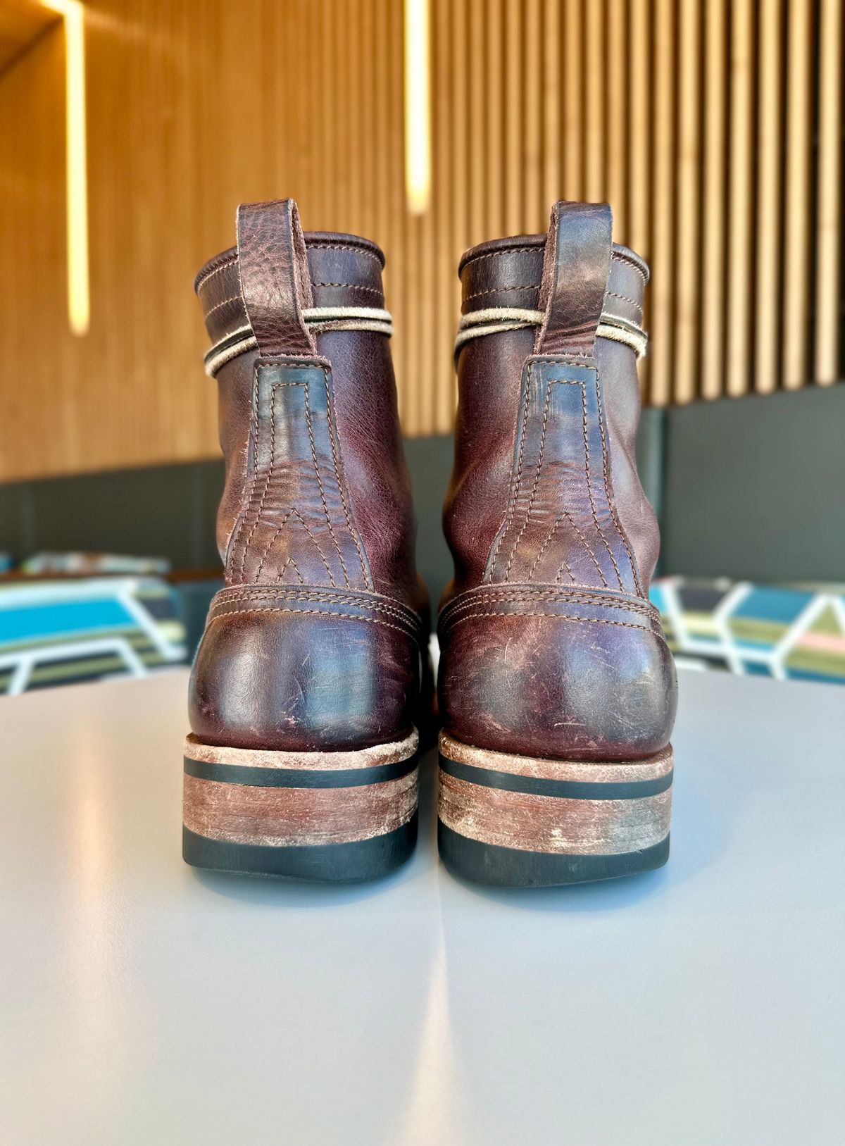 Photo by RUNNOFT on February 1, 2026 of the Nicks Nicks X Parkhurst V3 in Horween Cypress 8.