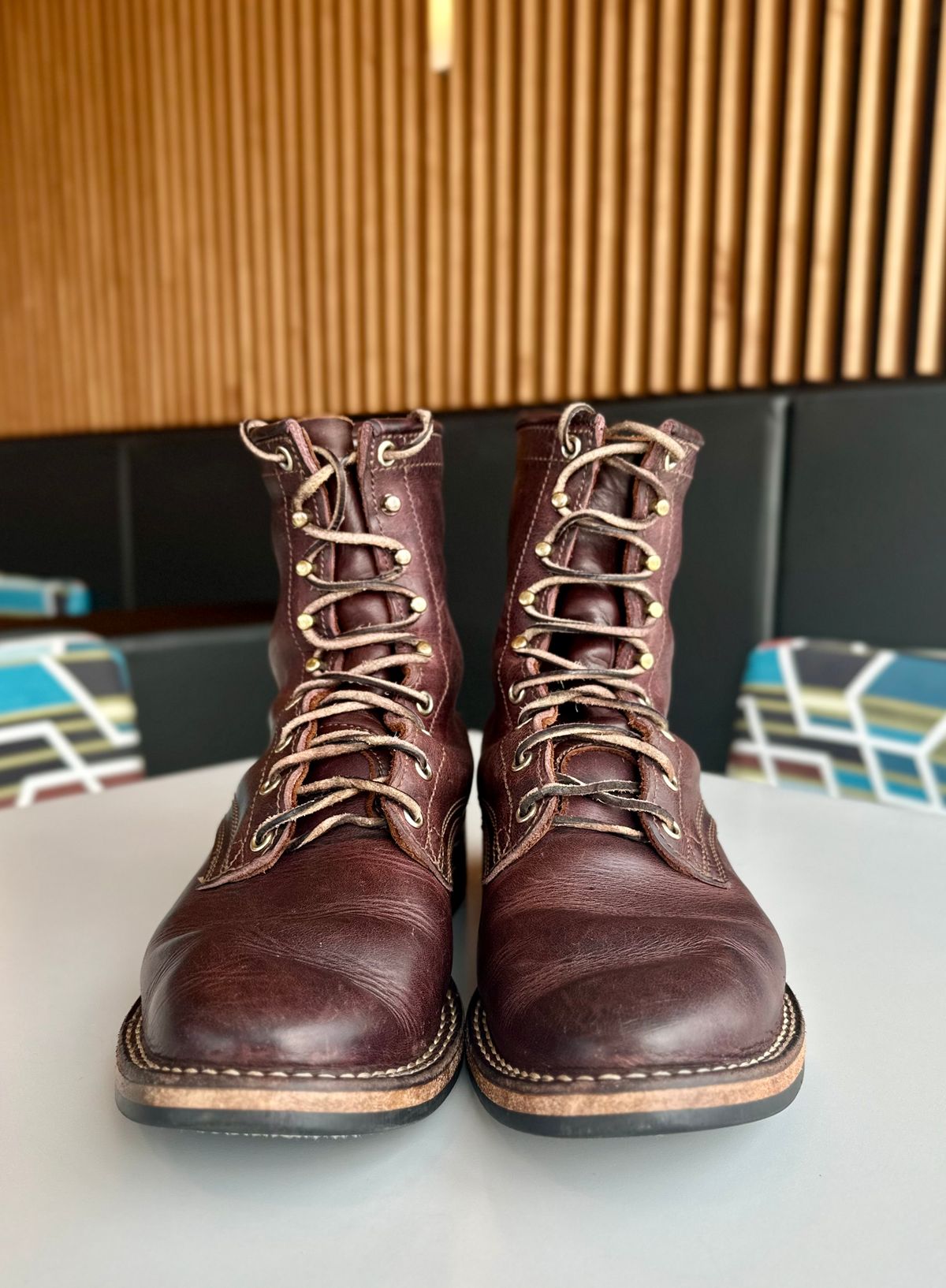 Photo by RUNNOFT on February 27, 2026 of the Nicks Nicks X Parkhurst V3 in Horween Cypress 8.