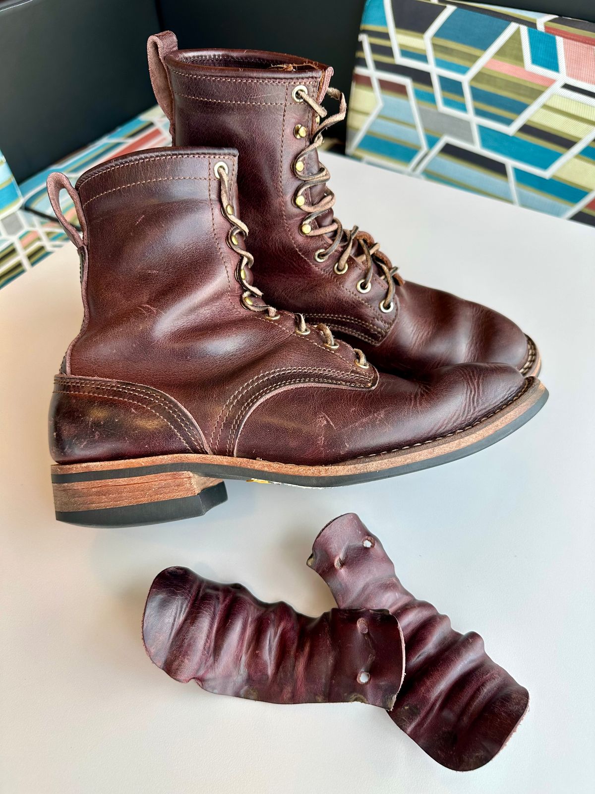 Photo by RUNNOFT on April 4, 2026 of the Nicks Nicks X Parkhurst V3 in Horween Cypress 8.