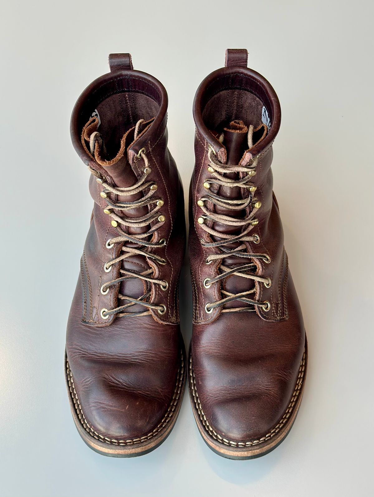 Photo by RUNNOFT on April 4, 2026 of the Nicks Nicks X Parkhurst V3 in Horween Cypress 8.