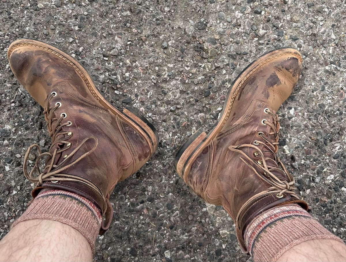 Photo by RUNNOFT on April 10, 2026 of the Nicks Nicks X Parkhurst V3 in Horween Cypress 8.