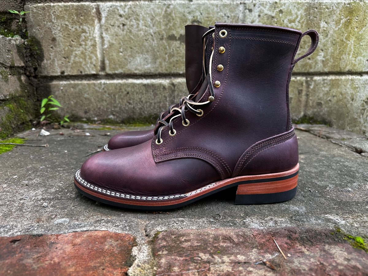 Photo by RUNNOFT on May 31, 2025 of the Nicks x Parkhurst V3 in Horween Cypress 8.