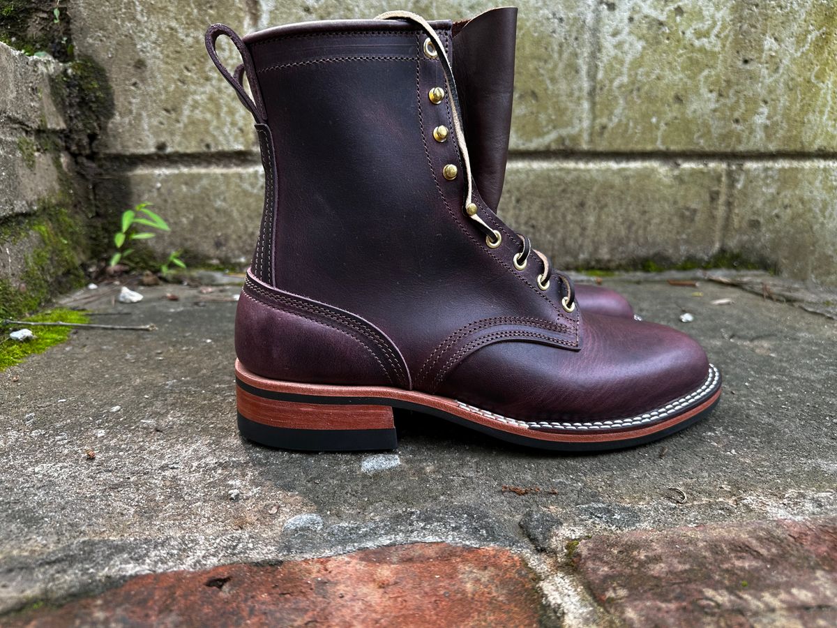 Photo by RUNNOFT on May 31, 2025 of the Nicks x Parkhurst V3 in Horween Cypress 8.