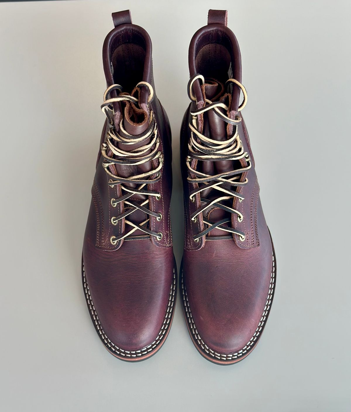 Photo by RUNNOFT on October 4, 2025 of the Nicks x Parkhurst V3 in Horween Cypress 8.