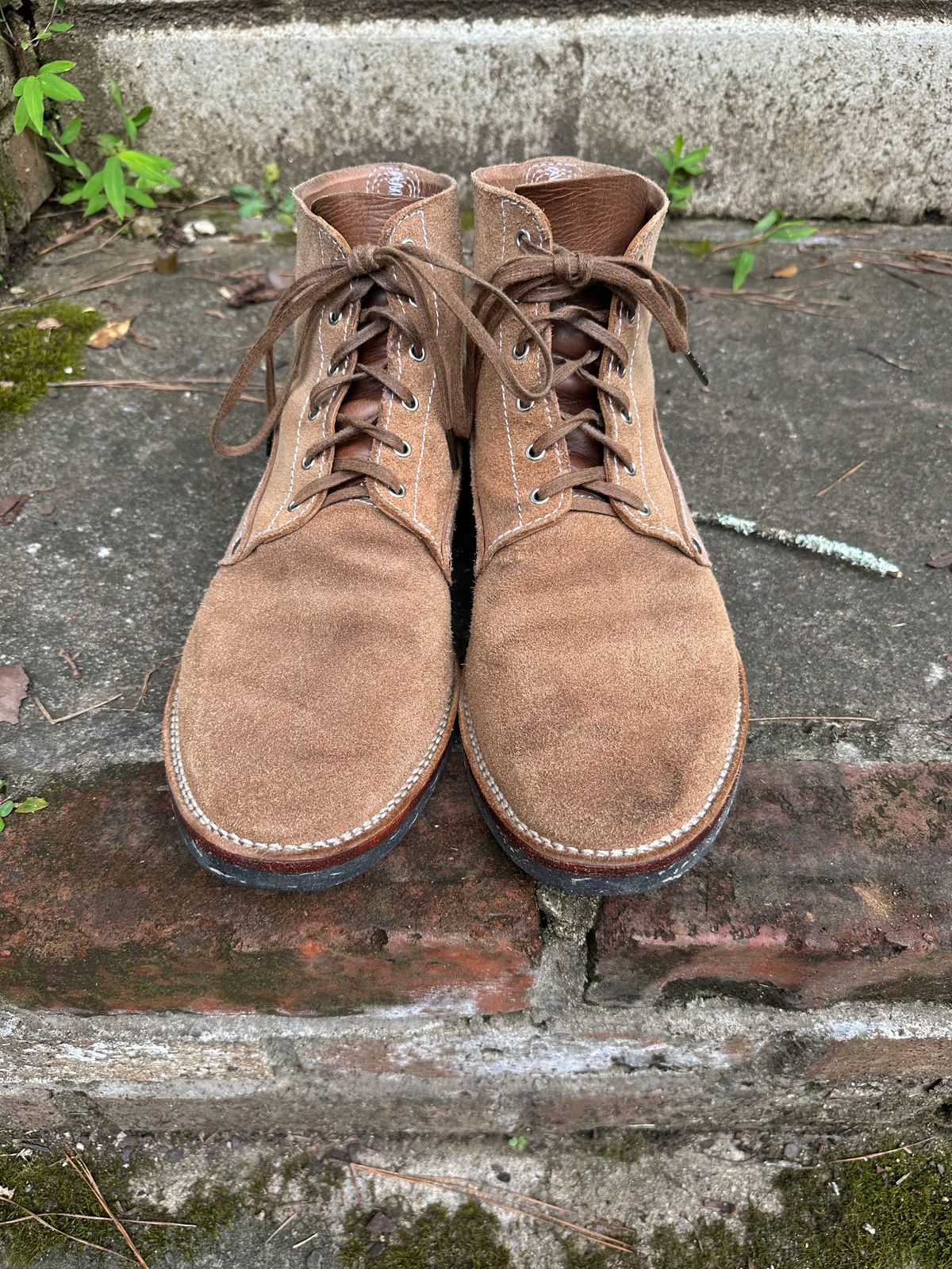 Photo by RUNNOFT on June 21, 2026 of the Oldspeed MFG Henry Johnson in Horween Natural Chromexcel Roughout.