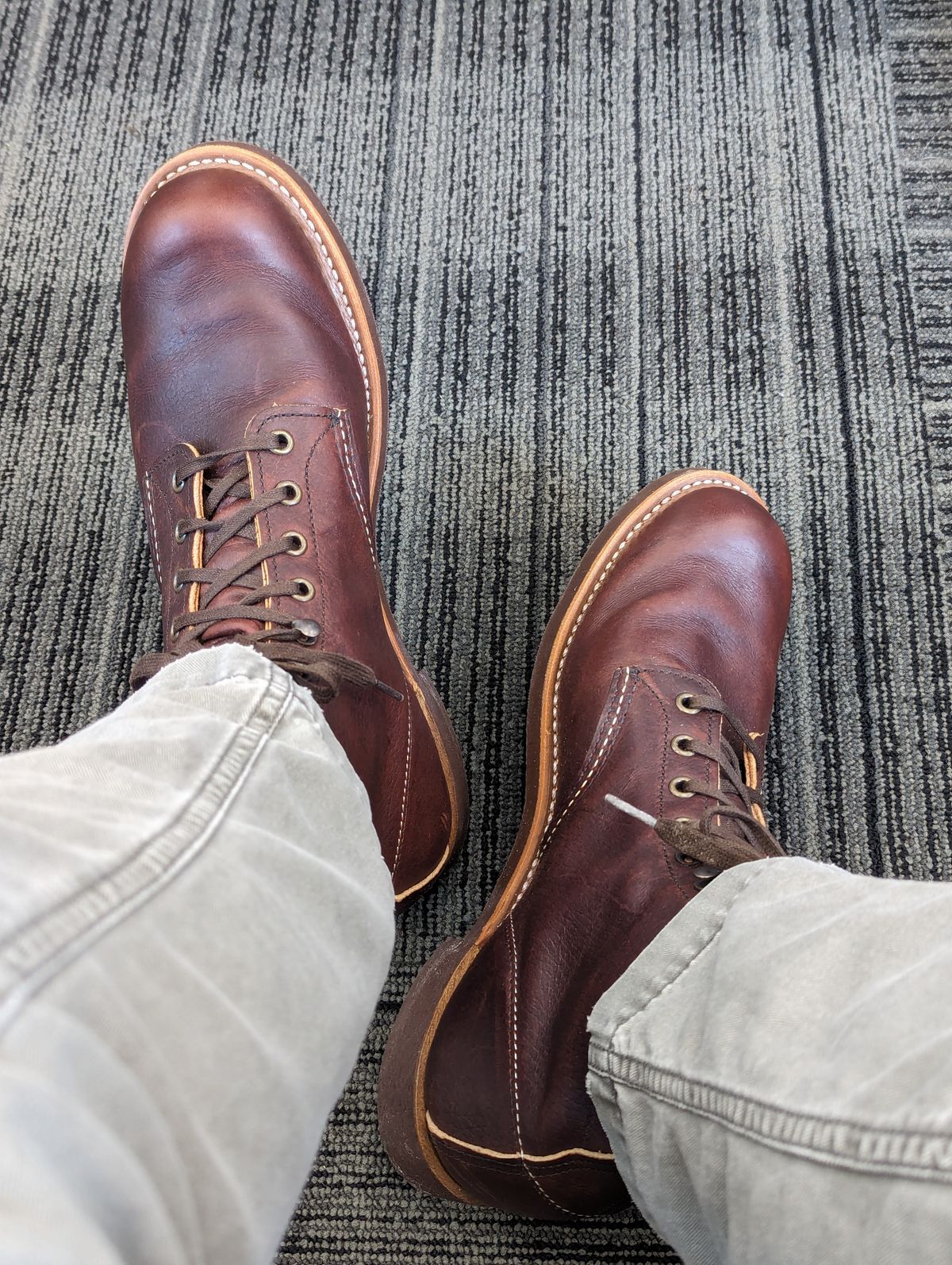 Photo by tonyp on April 4, 2024 of the Red Wing Blacksmith in S.B. Foot Briar Oil Slick.