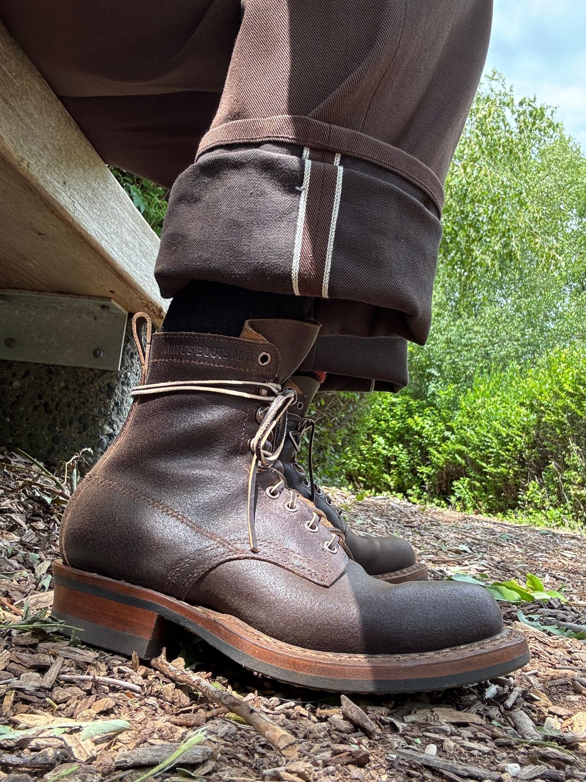 Photo by Efanium on July 1, 2026 of the White's Semi-Dress in Horween Dark Brown Waxed Flesh.
