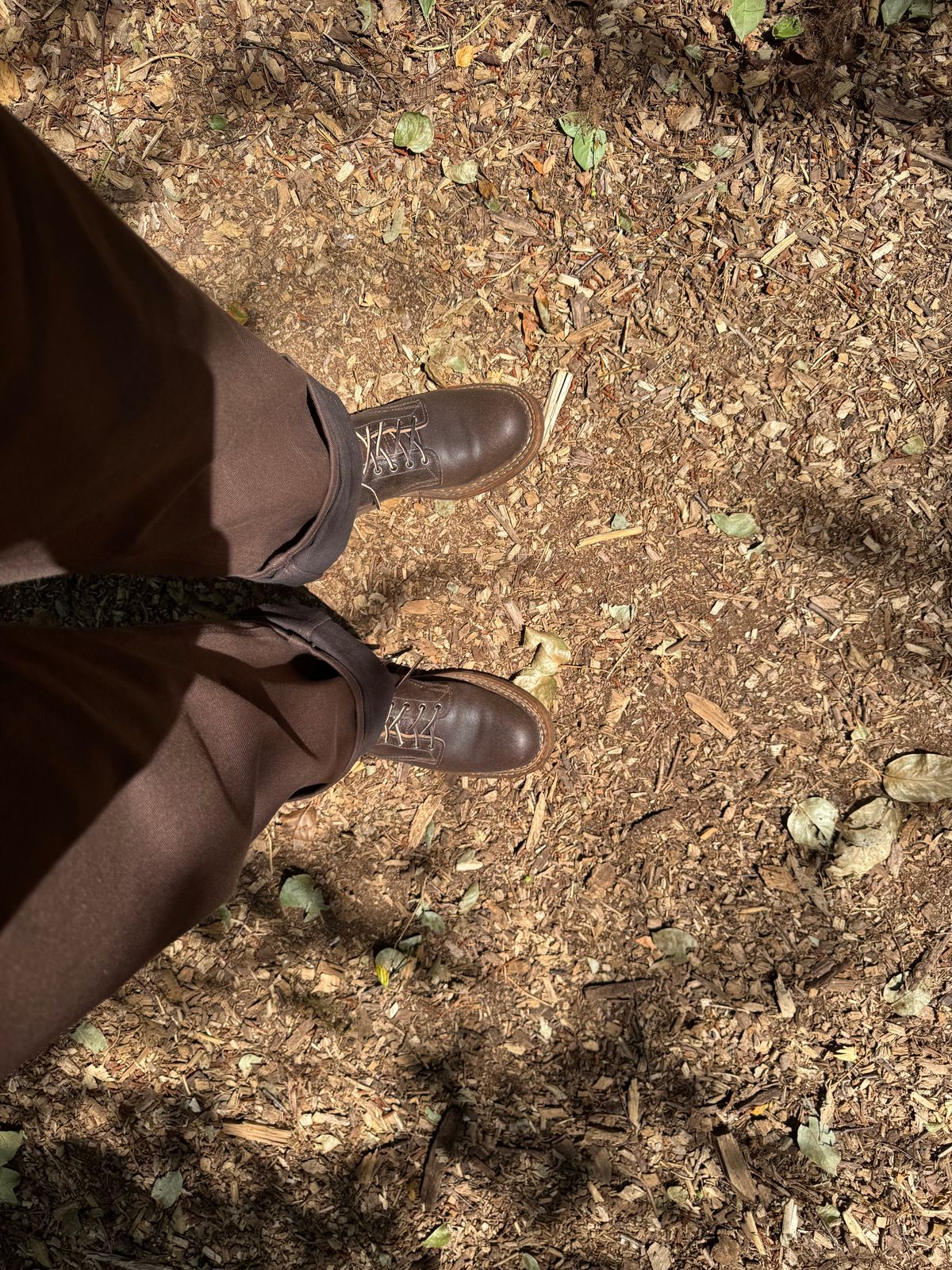 Photo by Efanium on July 1, 2026 of the White's Semi-Dress in Horween Dark Brown Waxed Flesh.