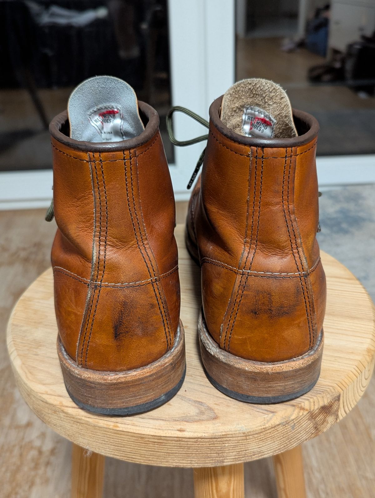 Photo by free_the_fades on January 1, 2025 of the Red Wing 6-Inch Classic Moc in S.B. Foot Oro Legacy.