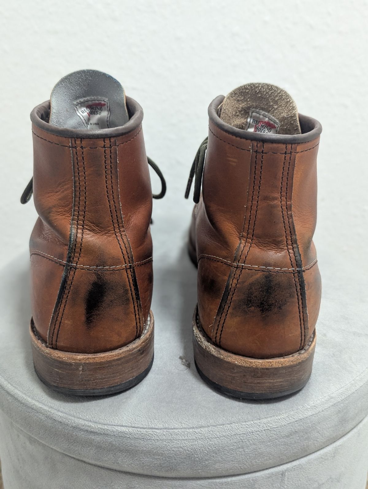 Photo by free_the_fades on February 4, 2025 of the Red Wing 6-Inch Classic Moc in S.B. Foot Oro Legacy.