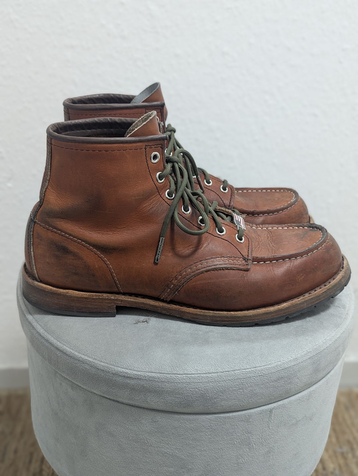 Photo by free_the_fades on February 4, 2025 of the Red Wing 6-Inch Classic Moc in S.B. Foot Oro Legacy.